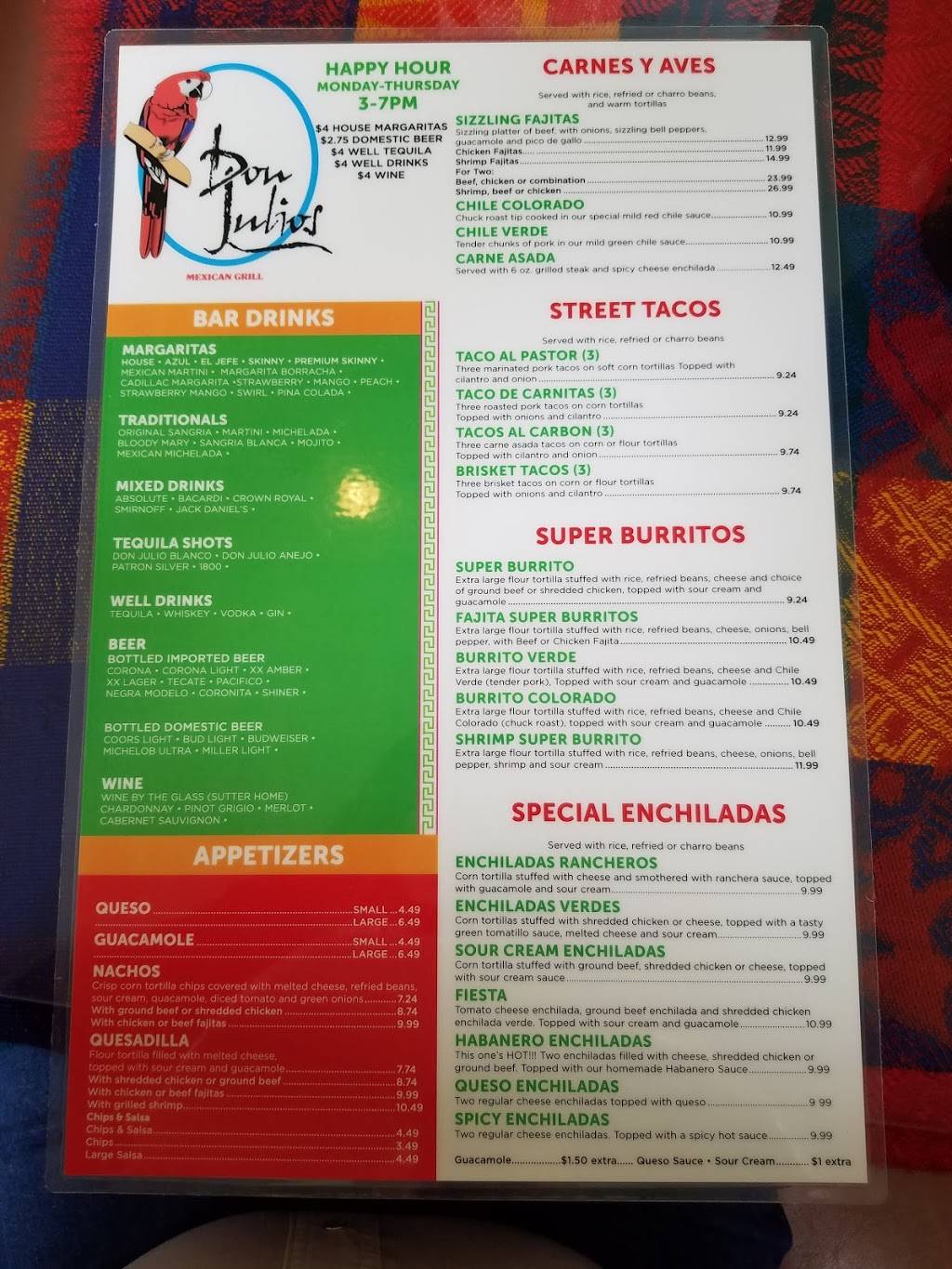 Don Julios Mexican Grill | restaurant | 3670 S Hwy 287, Waxahachie, TX 75165, USA | 4693097368 OR +1 469-309-7368