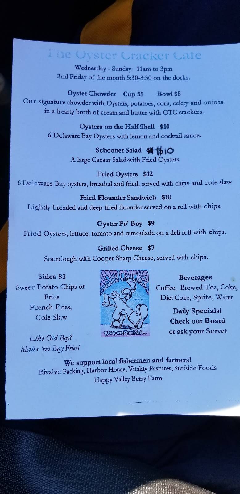 The Oyster Cracker Cafe | restaurant | 0602-002660000-000350000-00000, Port Norris, NJ 08349, USA | 8567767927 OR +1 856-776-7927