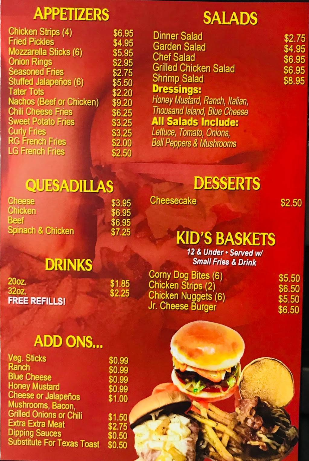 Jimmys Big Burgers | restaurant | 3010 Vilbig Rd, Dallas, TX 75212, USA | 2147411550 OR +1 214-741-1550