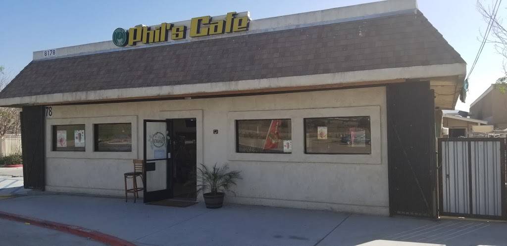 Phils Cafe | cafe | 8178 Mission Boulevard, Riverside, CA 92509, USA | 9517901396 OR +1 951-790-1396