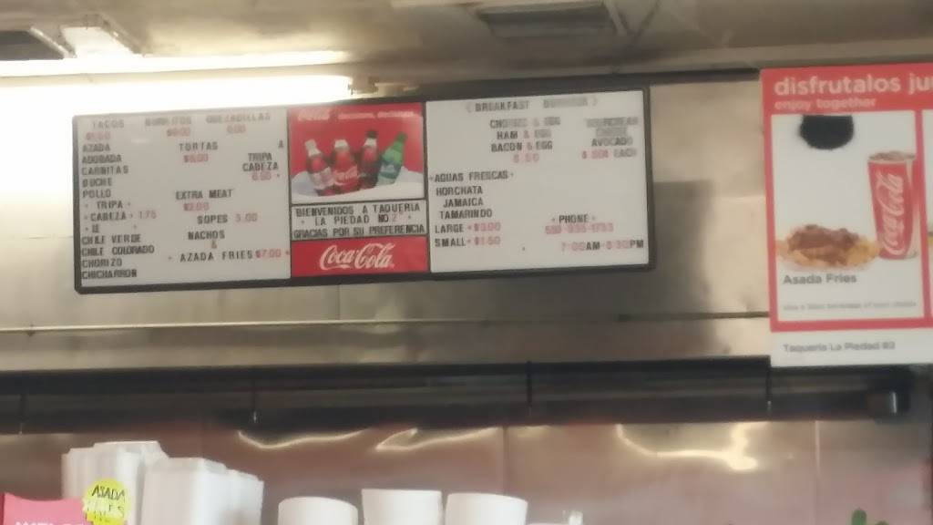 Taqueria La Piedad #2 | restaurant | Coalinga, CA 93210, USA | 5599351733 OR +1 559-935-1733