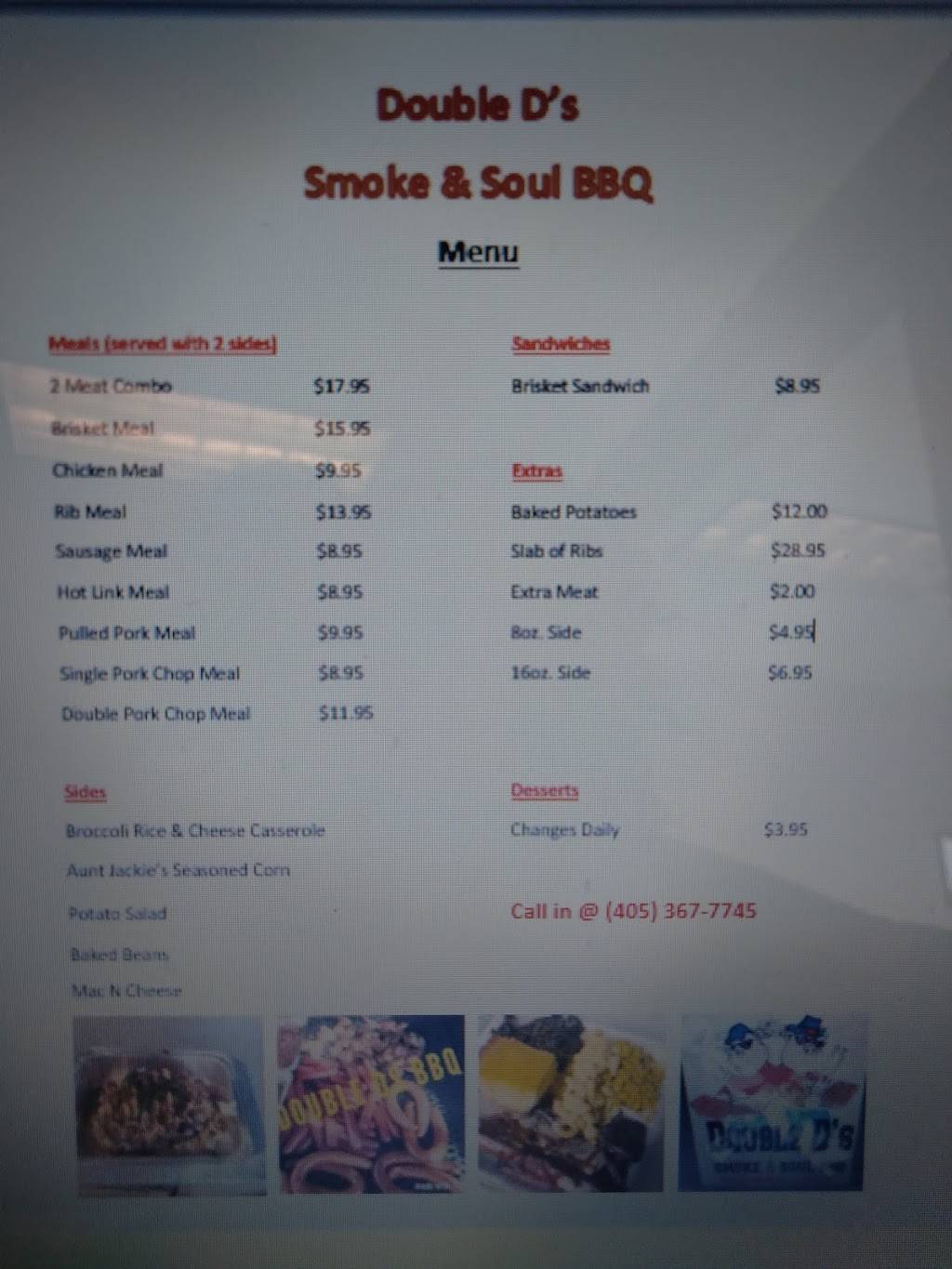 Double Ds Smoke and Soul BBQ | restaurant | 7911 W Hefner Rd, Oklahoma City, OK 73162, USA | 4053677455 OR +1 405-367-7455