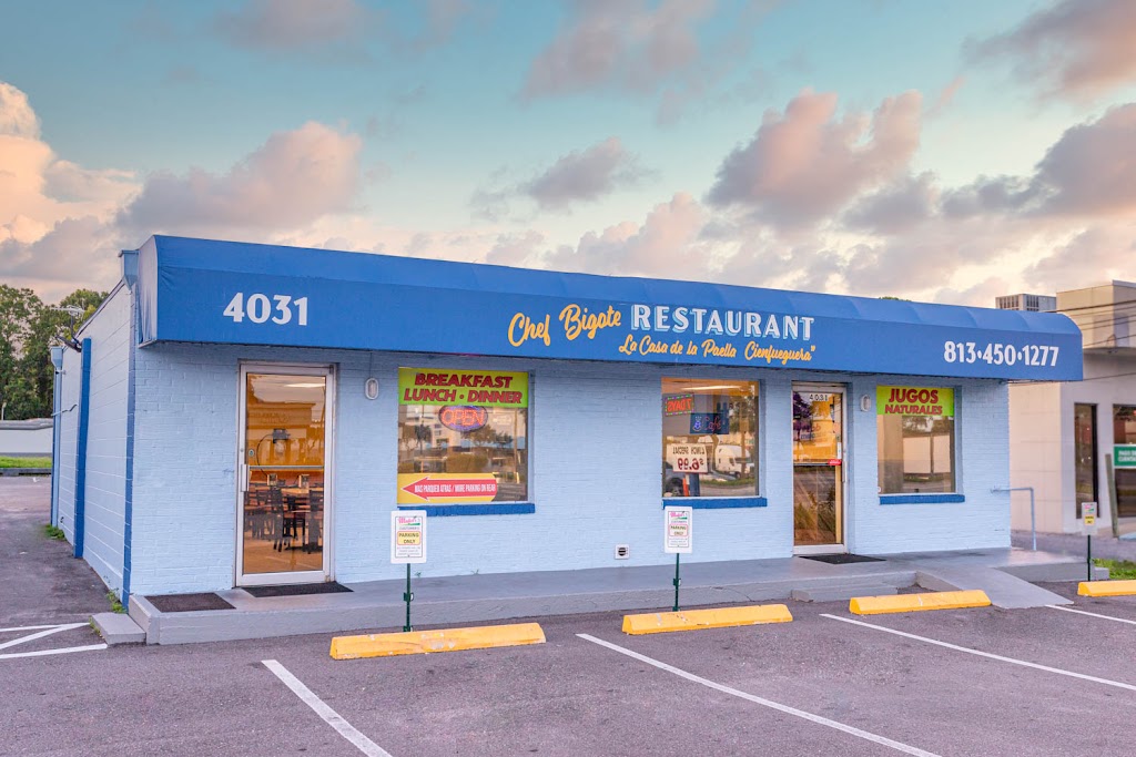 Chef Bigote Restaurant | restaurant | 4031 W Hillsborough Ave, Tampa, FL 33614, USA | 8134501277 OR +1 813-450-1277