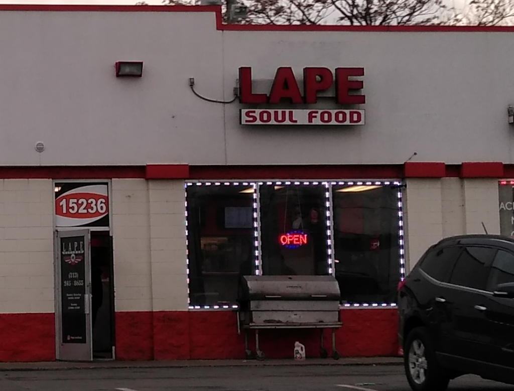 Lape Soul Food | restaurant | 15236 Seven Mile E, Detroit, MI 48205, USA | 3132458655 OR +1 313-245-8655