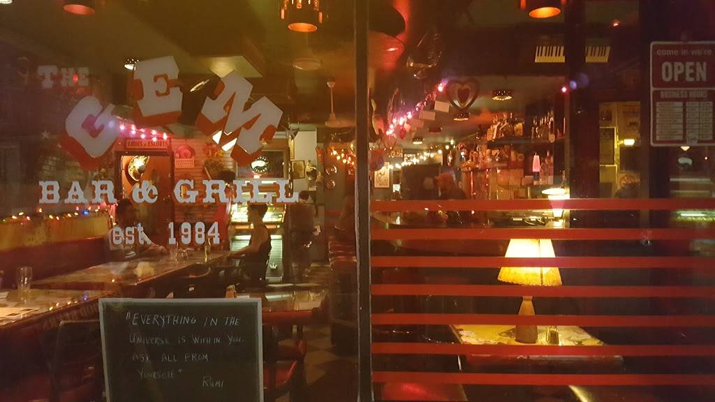 The Gem Bar & Grill | restaurant | 1159 Davenport Rd, Toronto, ON M6H 2G5, Canada | 5198001184 OR +1 519-800-1184