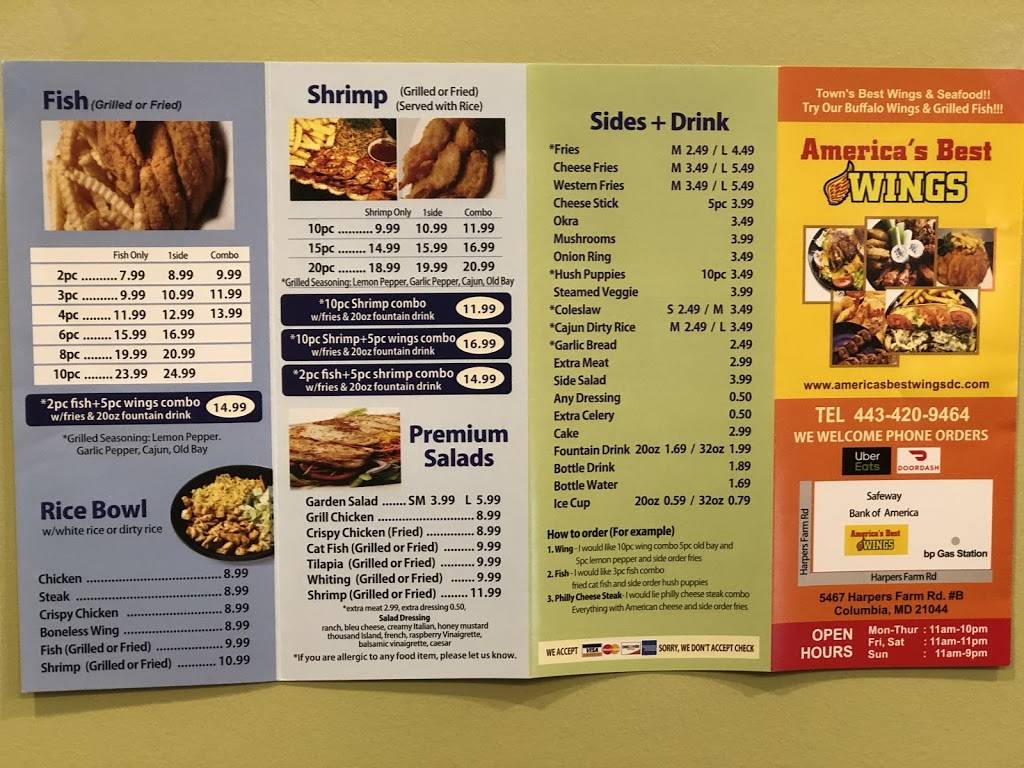 Americas Best Wings | restaurant | 5467 Harpers Farm Rd, Columbia, MD 21044, USA | 4434209464 OR +1 443-420-9464