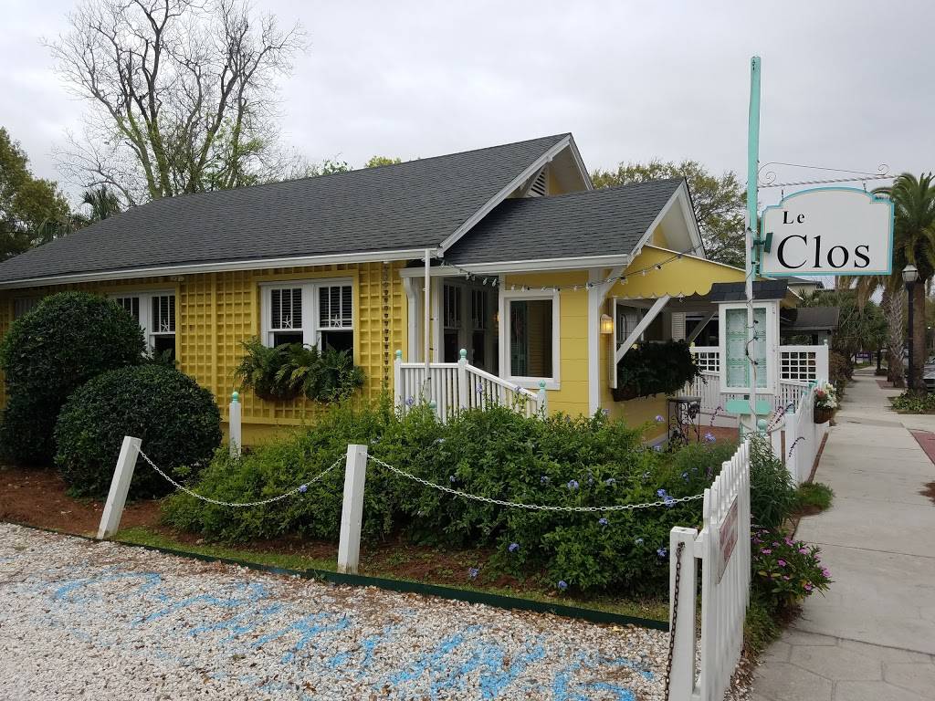 Le Clos | restaurant | 20 S 2nd St, Fernandina Beach, FL 32034, USA | 9042618100 OR +1 904-261-8100