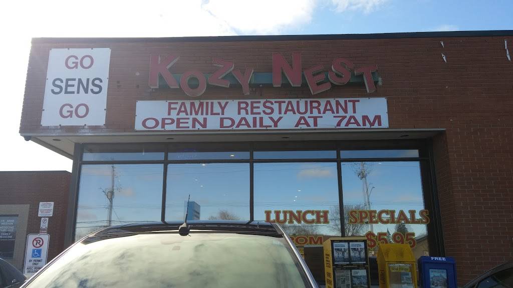 Kozy Nest Restaurant | restaurant | 2520 St Joseph Blvd, Orléans, ON K1C 1G2, Canada | 6138345222 OR +1 613-834-5222