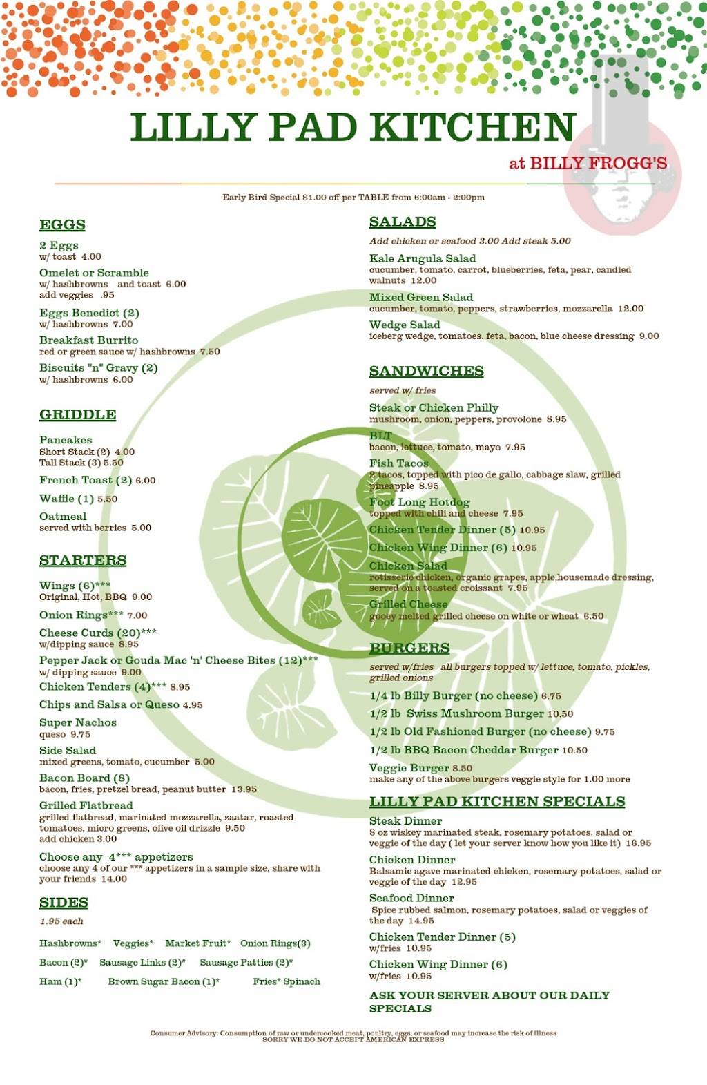 The Lilly Pad Kitchen | restaurant | 1120 Howard St, Omaha, NE 68102, USA | 6786027537 OR +1 678-602-7537