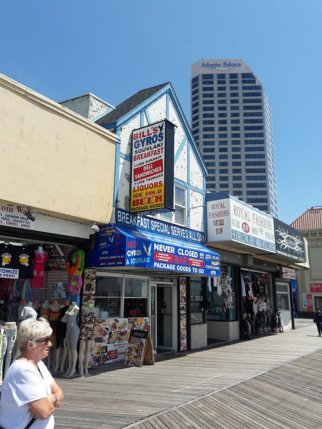 Bills Gyro Souvalki | restaurant | 1607 Boardwalk, Atlantic City, NJ 08401, USA | 6093472466 OR +1 609-347-2466