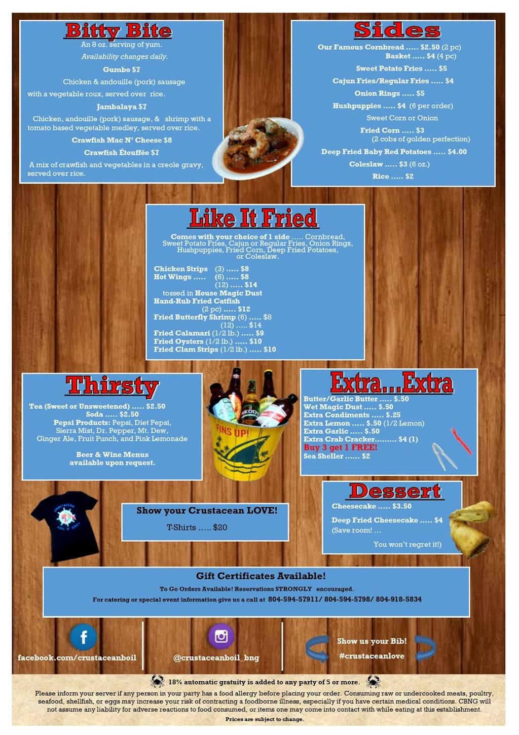 Crustacean Boil N Grill - Midlothian | restaurant | 2077 Walmart Way, Midlothian, VA 23113, USA | 8045945791 OR +1 804-594-5791