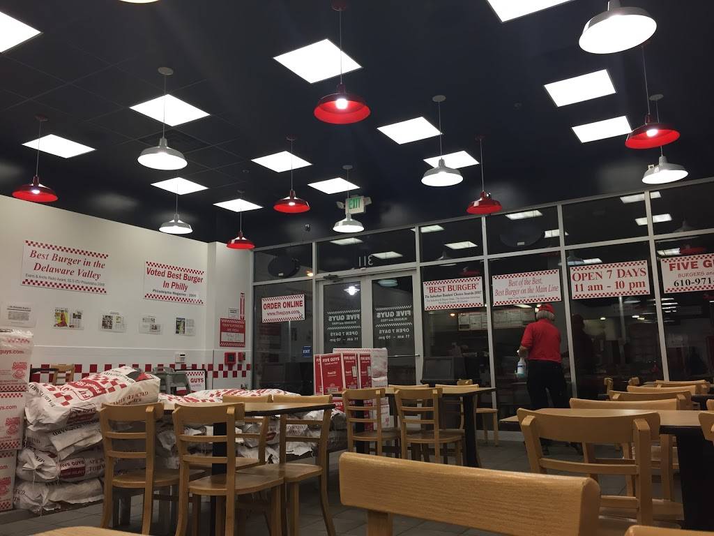 Five Guys | meal takeaway | 311 Lancaster Ave, Wayne, PA 19087, USA | 6109719300 OR +1 610-971-9300