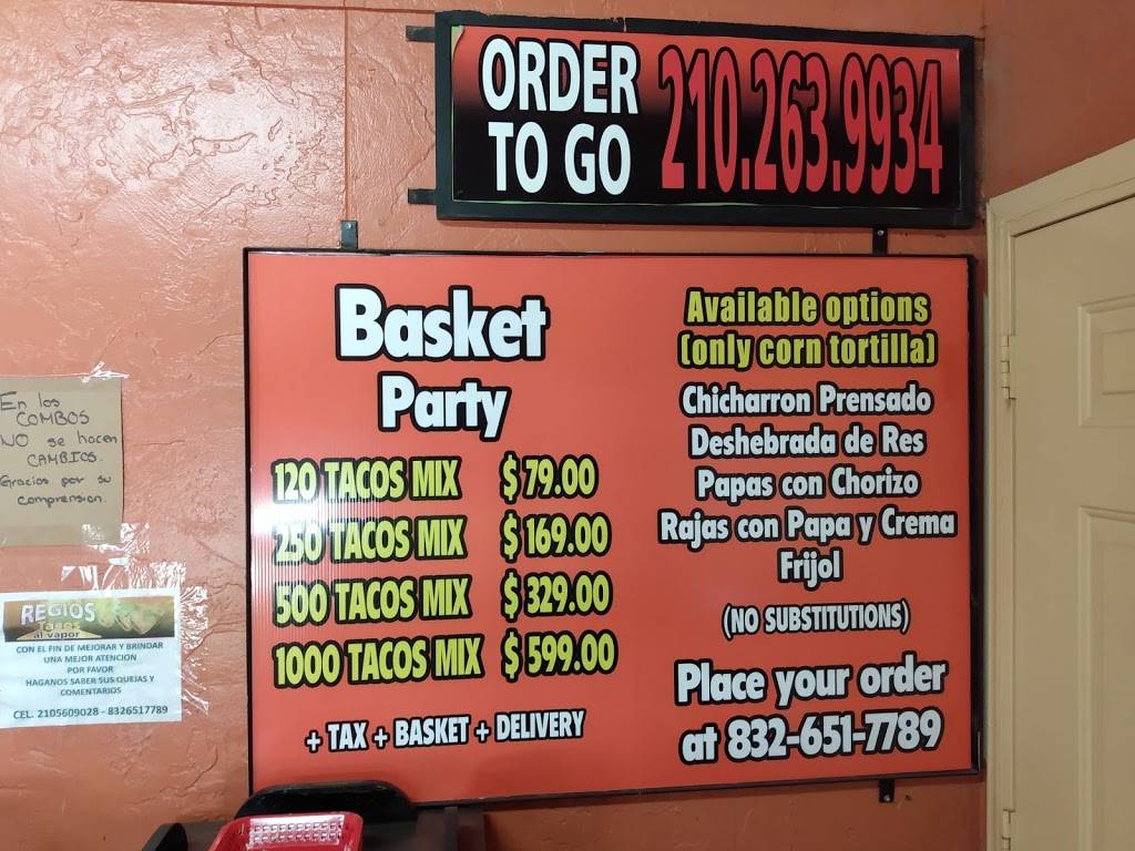 REGIOS Tacos a vapor | restaurant | 2000 Cupples Rd, San Antonio, TX 78226, USA | 8326517789 OR +1 832-651-7789