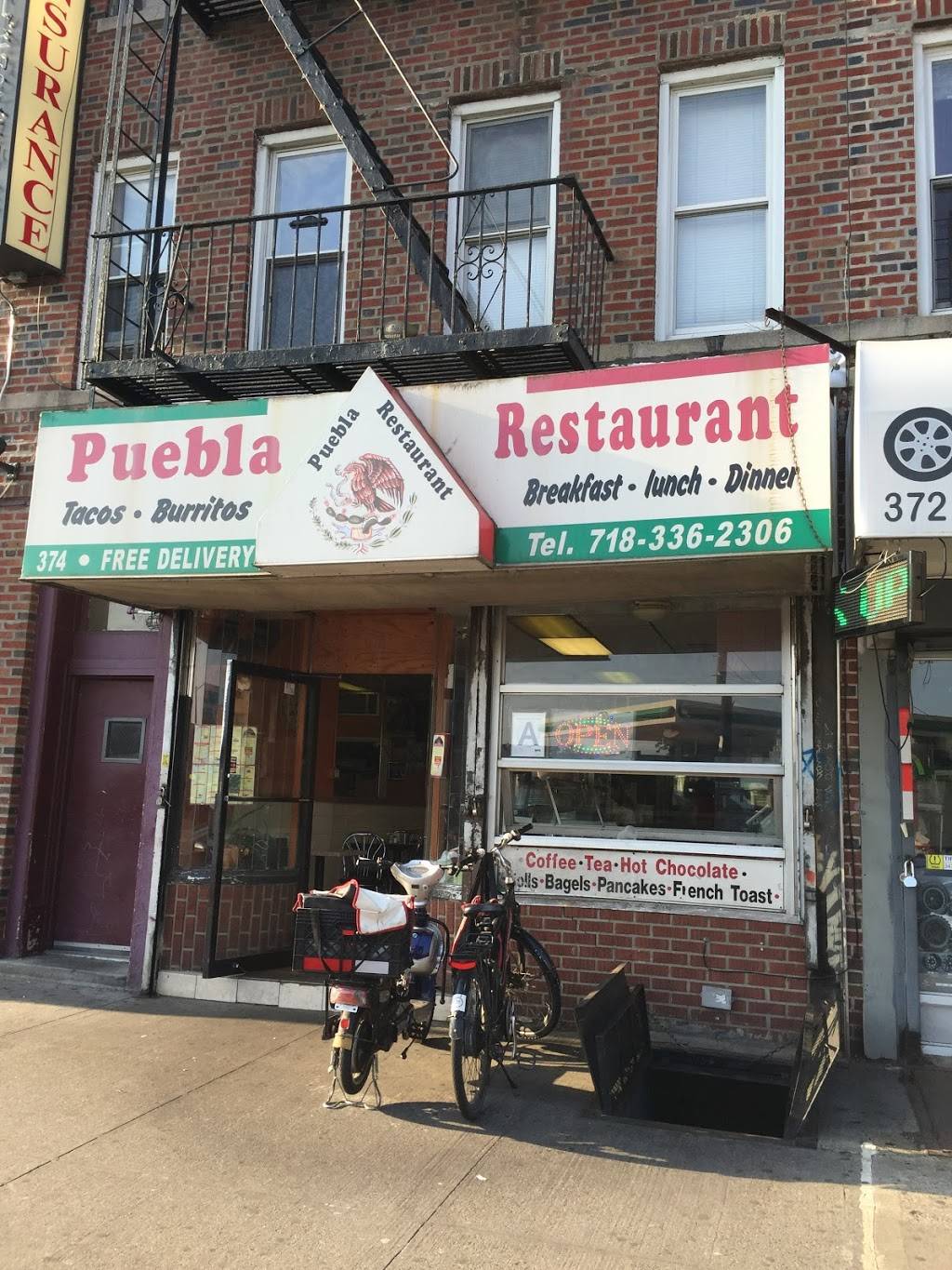 Puebla | restaurant | 374 Avenue P, Brooklyn, NY 11204, USA | 7183362306 OR +1 718-336-2306