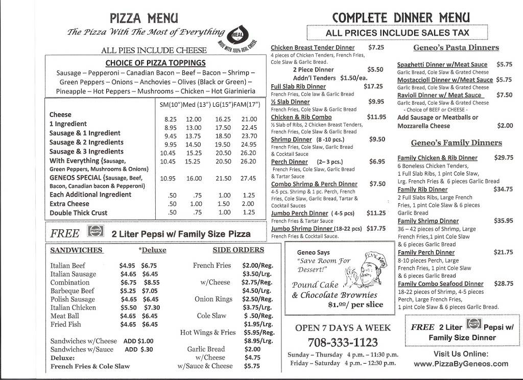Pizza By Geneo | restaurant | 15800 Halsted St, Harvey, IL 60426, USA | 7083331123 OR +1 708-333-1123