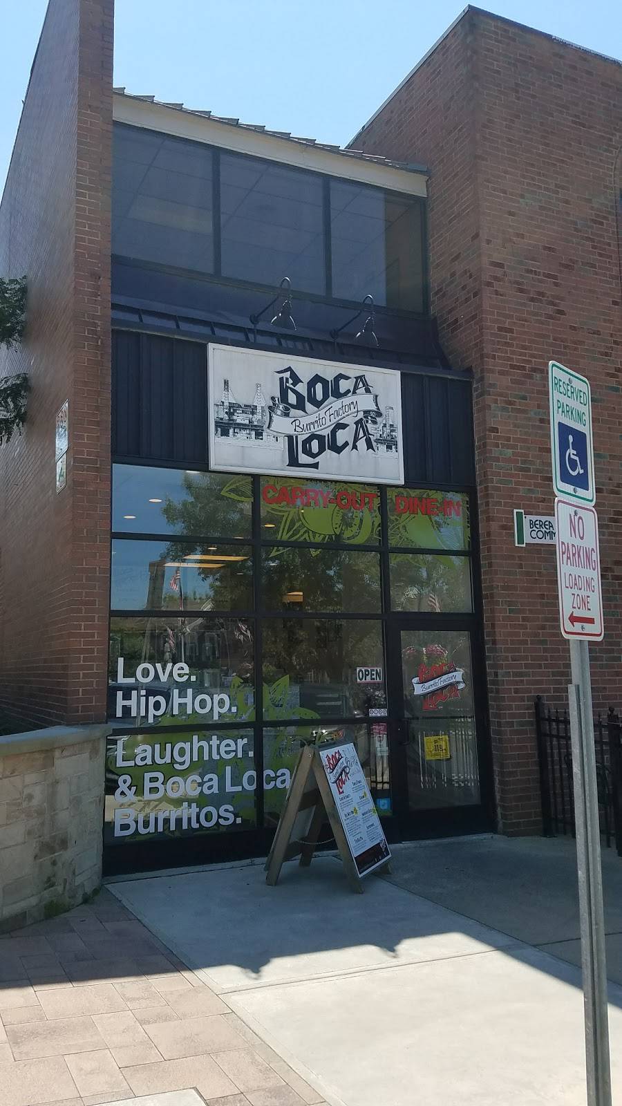 Boca Loca Burrito Factory | restaurant | 1 Berea Commons #1, Berea, OH 44017, USA | 4406250121 OR +1 440-625-0121