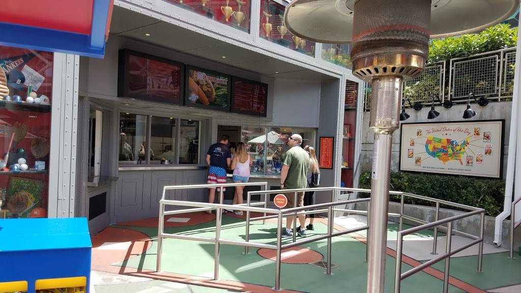 Hot Dog Hall of Fame | restaurant | 6000 Universal Blvd, Orlando, FL 32819, USA | 4072243663 OR +1 407-224-3663