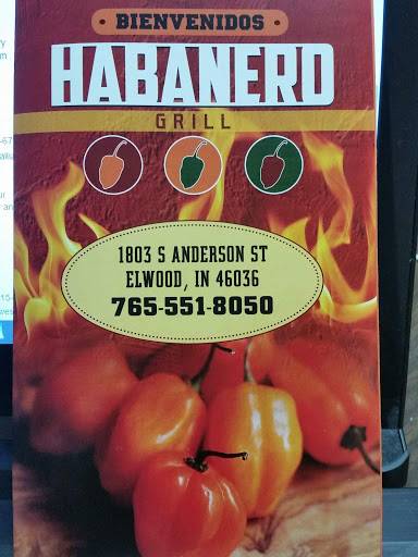Habanero Grill 2 LLC | restaurant | 1803 S Anderson St, Elwood, IN 46036, USA | 7655518050 OR +1 765-551-8050