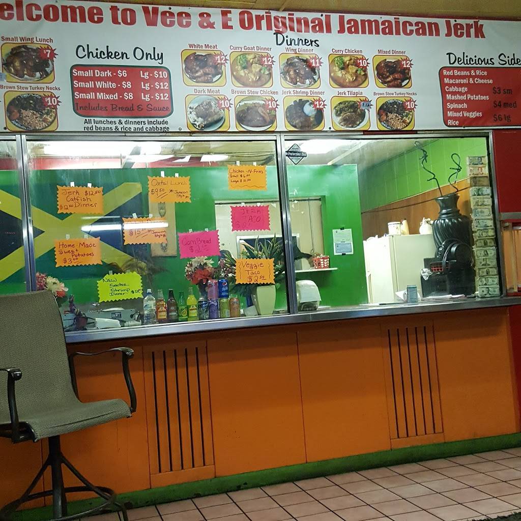 Vee and E Original Jamaican Jerk Chicken | restaurant | 3712 Grant St, Gary, IN 46408, USA | 2195122446 OR +1 219-512-2446