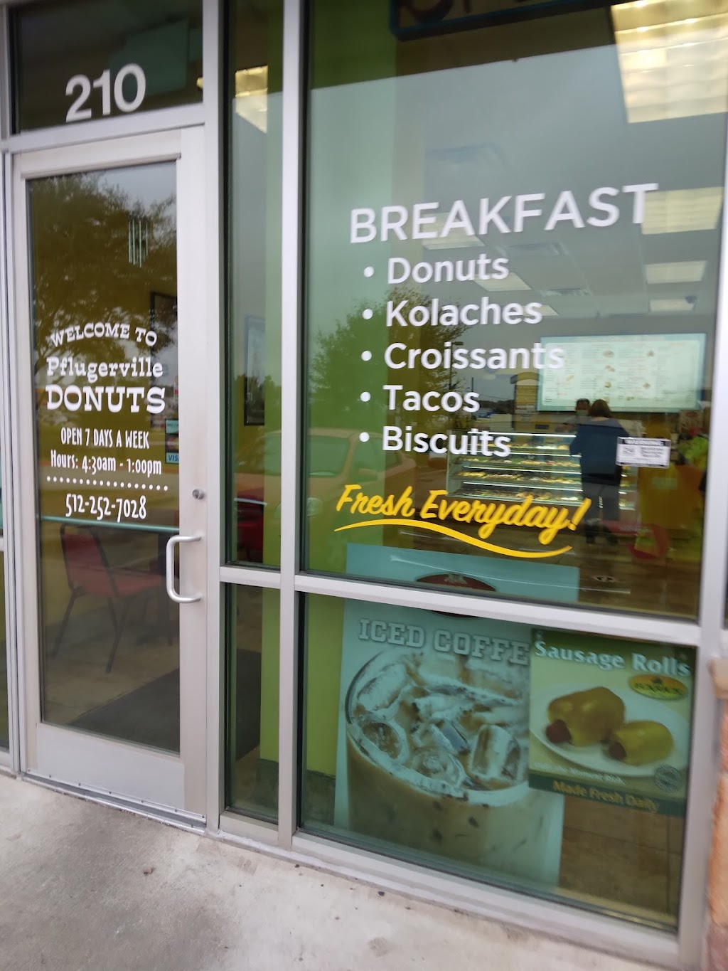 Pflugerville Donuts | bakery | 1700 Grand Ave Pkwy Suit 210, Pflugerville, TX 78660, USA | 5122527028 OR +1 512-252-7028