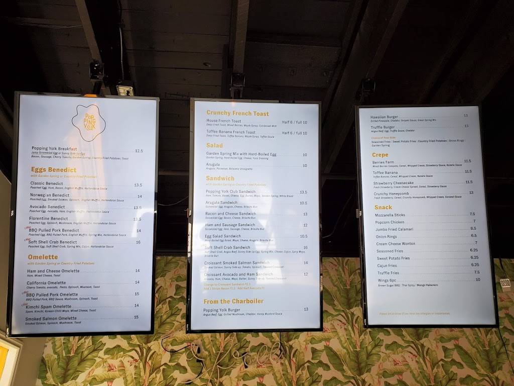 Popping Yolk Cafe | restaurant | 119 W Main St, Alhambra, CA 91801, USA | 6269405822 OR +1 626-940-5822
