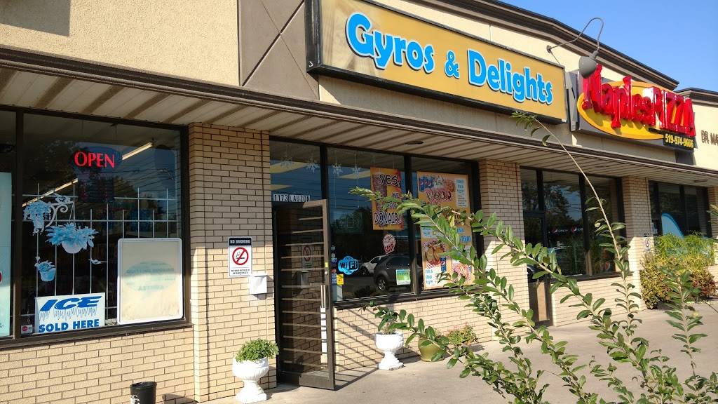 Gyros & Delights | restaurant | 1173 Lauzon Rd, Windsor, ON N8S 3M9, Canada | 5199447640 OR +1 519-944-7640