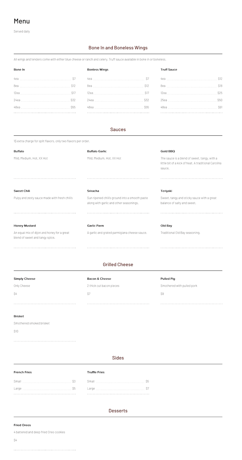 Wingin It | restaurant | 78 Main St, Lakeville, MA 02347, USA | 5084412945 OR +1 508-441-2945