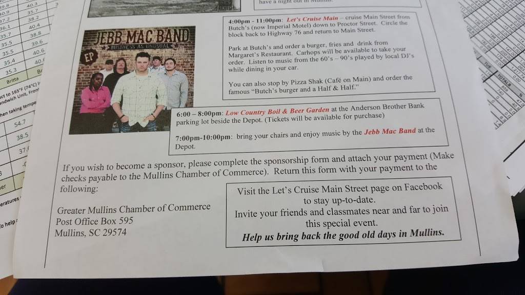 Subway | restaurant | 416 W McIntyre St, Mullins, SC 29574, USA | 8434644084 OR +1 843-464-4084