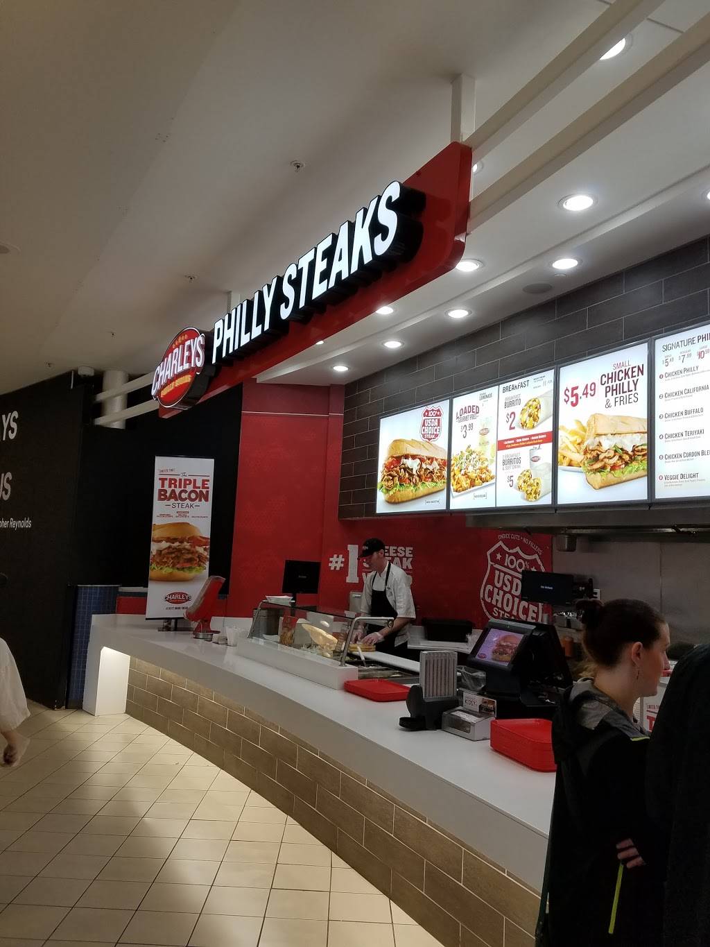 Charleys Philly Steaks | restaurant | 4502 S Steele St Ste 46, Tacoma, WA 98409, USA | 2533657122 OR +1 253-365-7122
