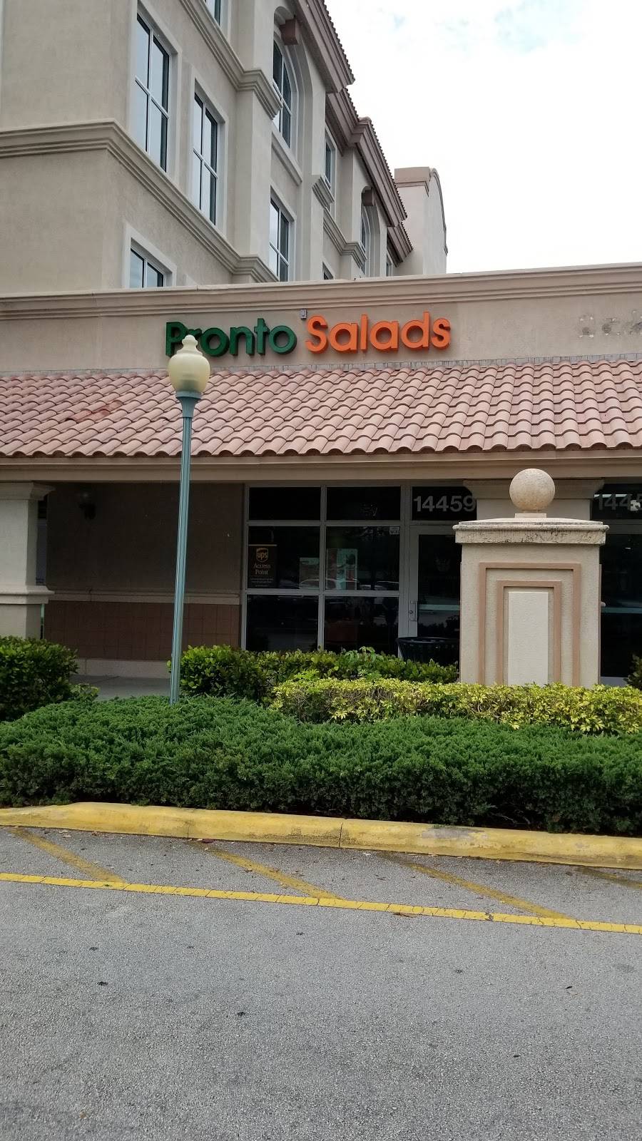 Pronto Salads | restaurant | 14459 Miramar Pkwy, Miramar, FL 33027, USA | 9543627132 OR +1 954-362-7132
