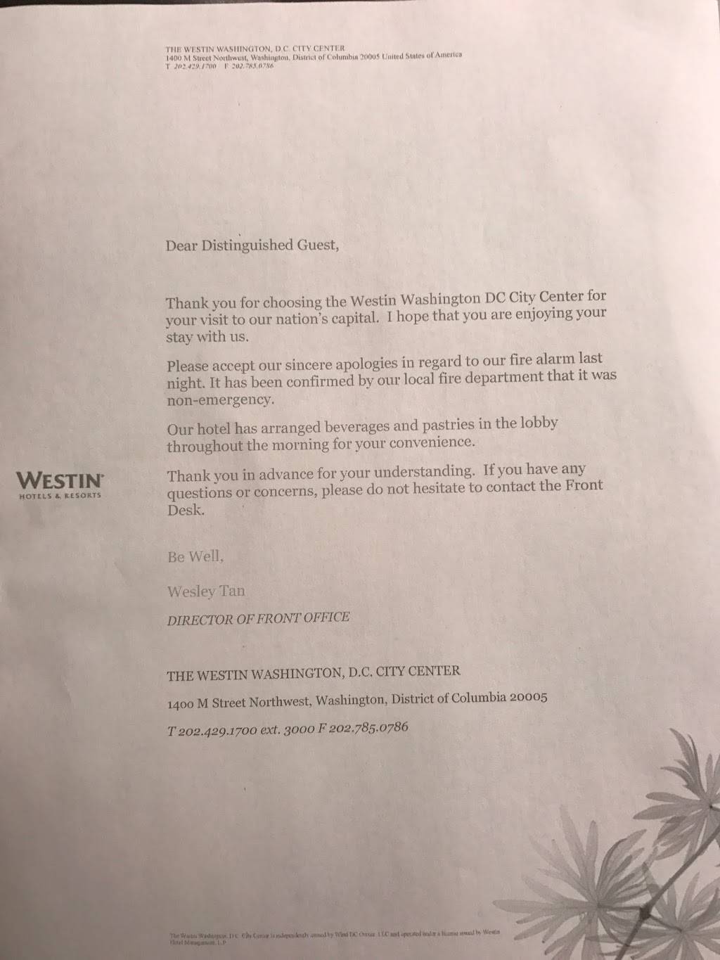 The Westin Washington, D.C. City Center Fringetree Restaurant | restaurant | 1400 M St NW, Washington, DC 20005, USA | 2024291700 OR +1 202-429-1700
