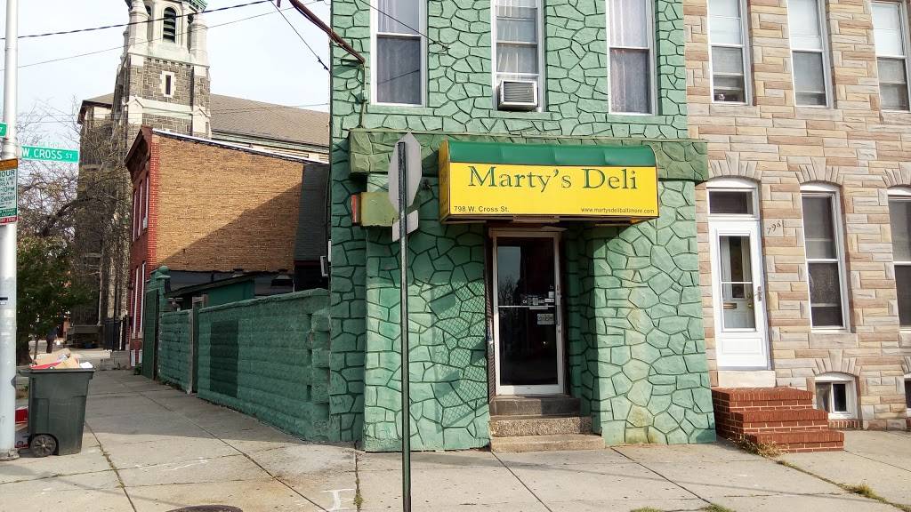 Martys Deli | restaurant | 798 W Cross St, Baltimore, MD 21230, USA | 4106851145 OR +1 410-685-1145