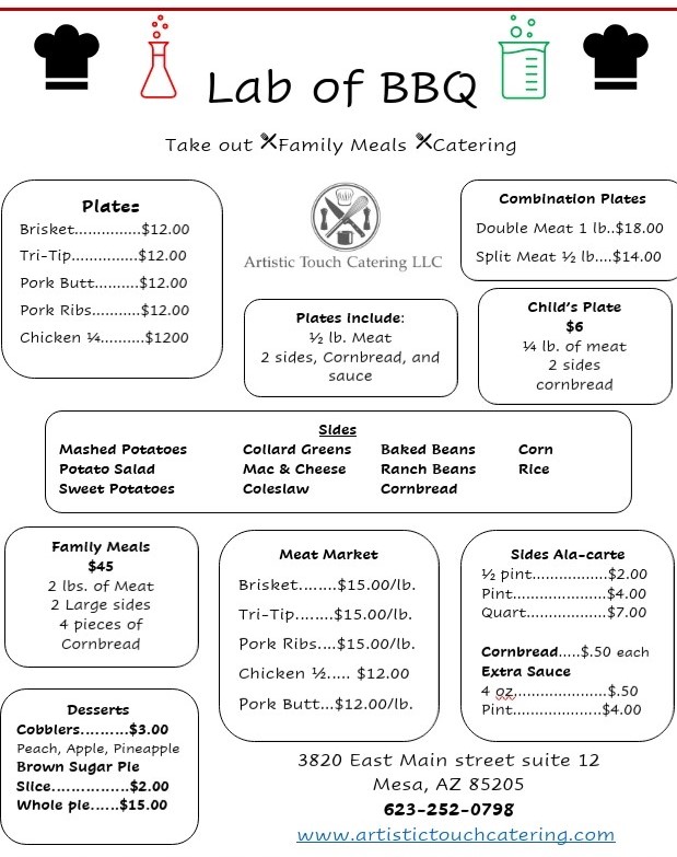 The Lab of BBQ | meal takeaway | 3820 E Main St suite 12, Mesa, AZ 85205, USA | 6232520798 OR +1 623-252-0798