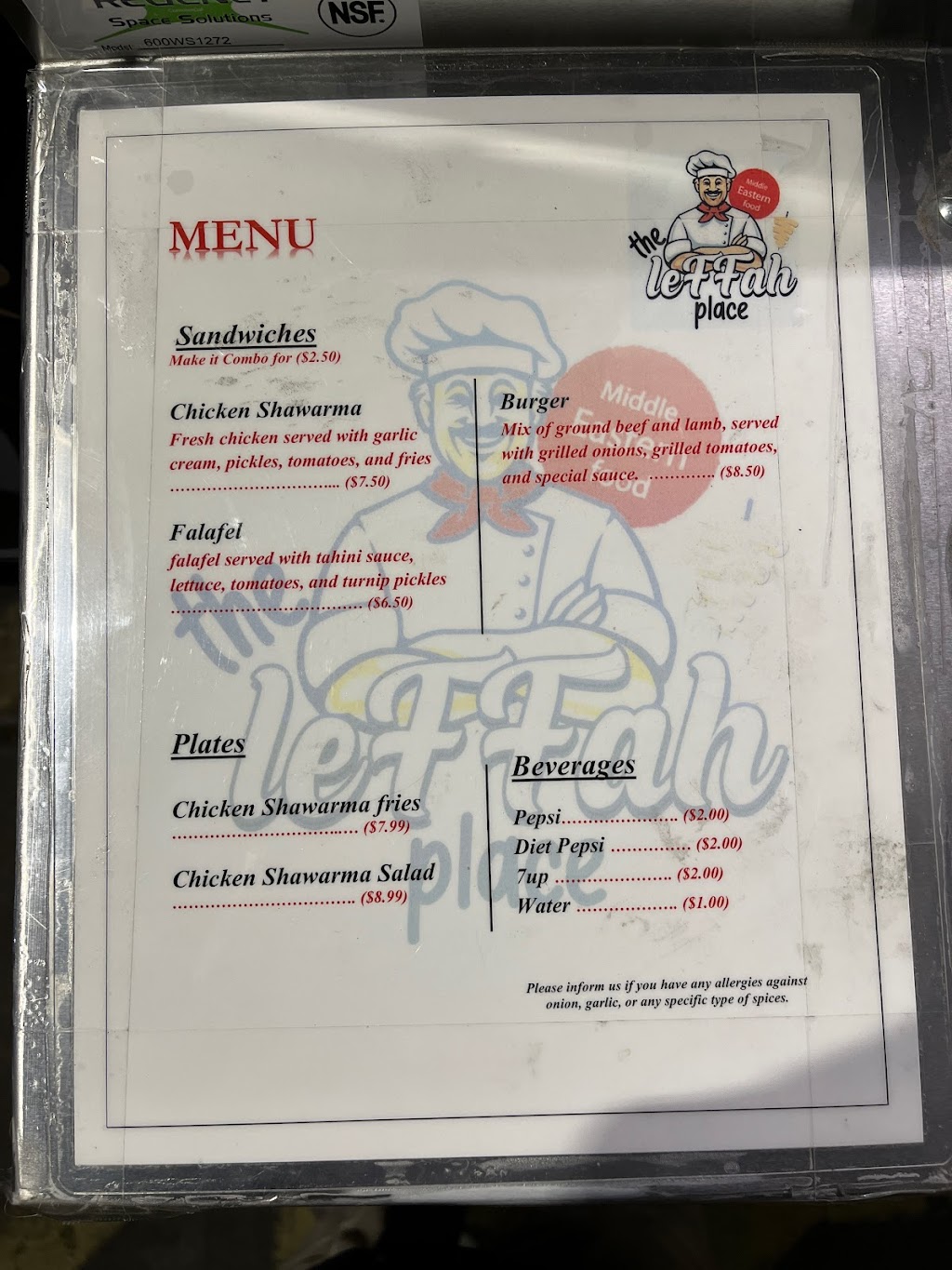 The leffah place | restaurant | 8271 W Thunderbird Rd, Peoria, AZ 85381, USA | 4809805059 OR +1 480-980-5059