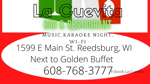 La Cuevita Bar & Mexican Restaurant | restaurant | 1599 E Main St Suite A, Reedsburg, WI 53959, USA | 6087683777 OR +1 608-768-3777