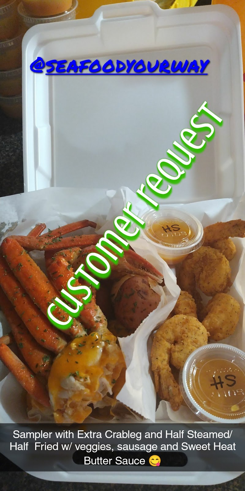 SeaFood Your Way | restaurant | 3005 US-82, Greenville, MS 38703, USA | 6627023243 OR +1 662-702-3243