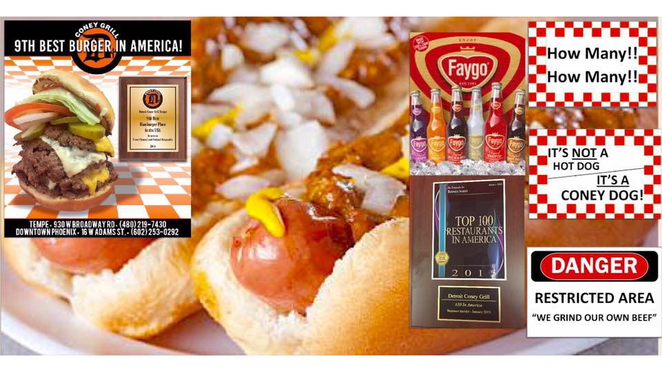 Detroit Coney Grill | restaurant | 930 W Broadway Rd, Tempe, AZ 85282, USA | 4802197430 OR +1 480-219-7430