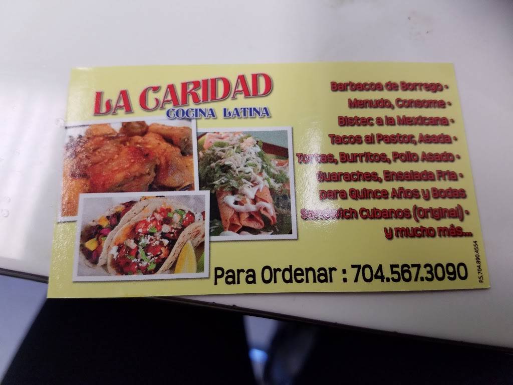 La Caridad Cocina Latina | restaurant | 3709 N Sharon Amity Rd, Charlotte, NC 28205, USA | 7045673090 OR +1 704-567-3090