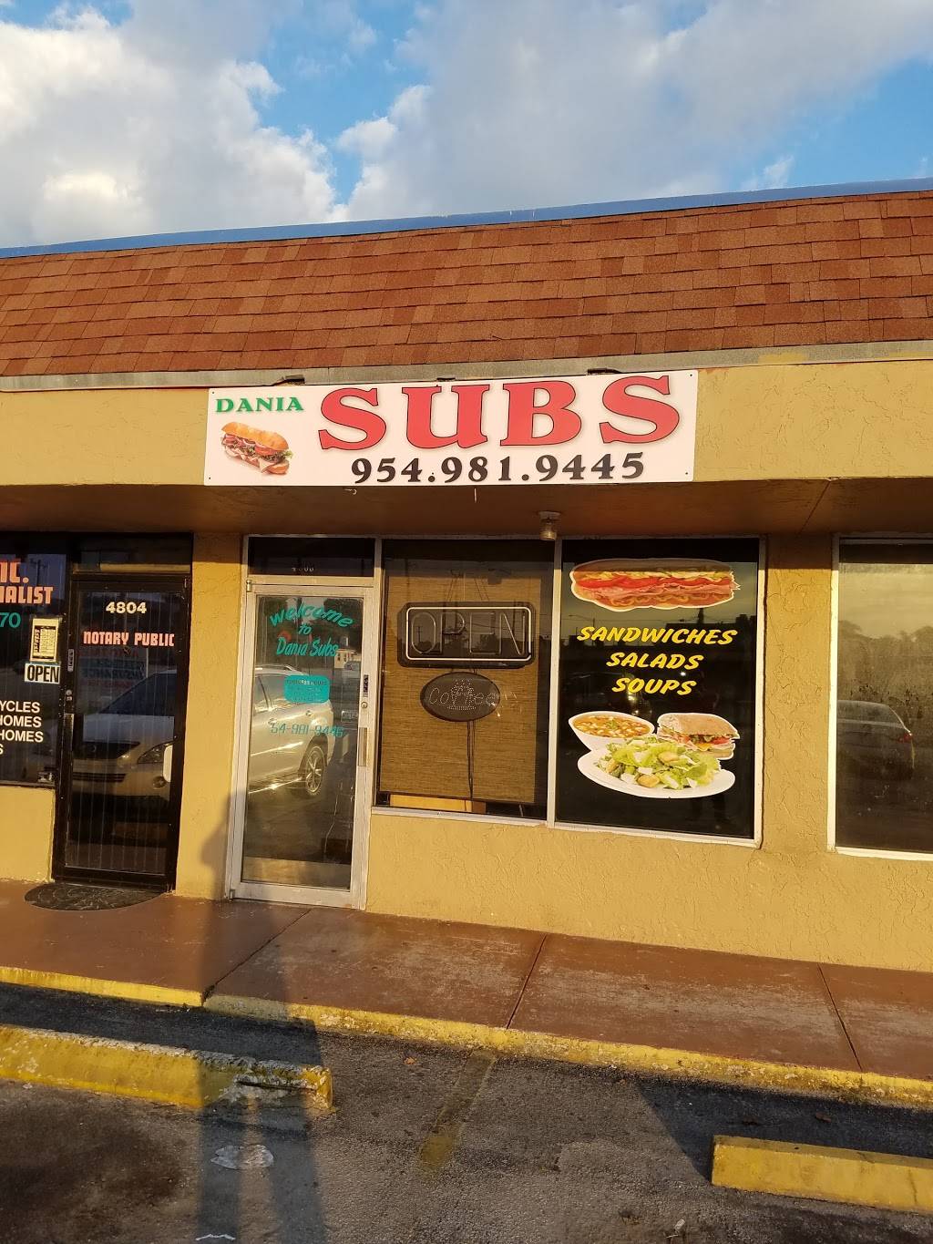 Dania Subs Shop | meal takeaway | 4806 SW 28th Terrace, Fort Lauderdale, FL 33312, USA | 9549819445 OR +1 954-981-9445