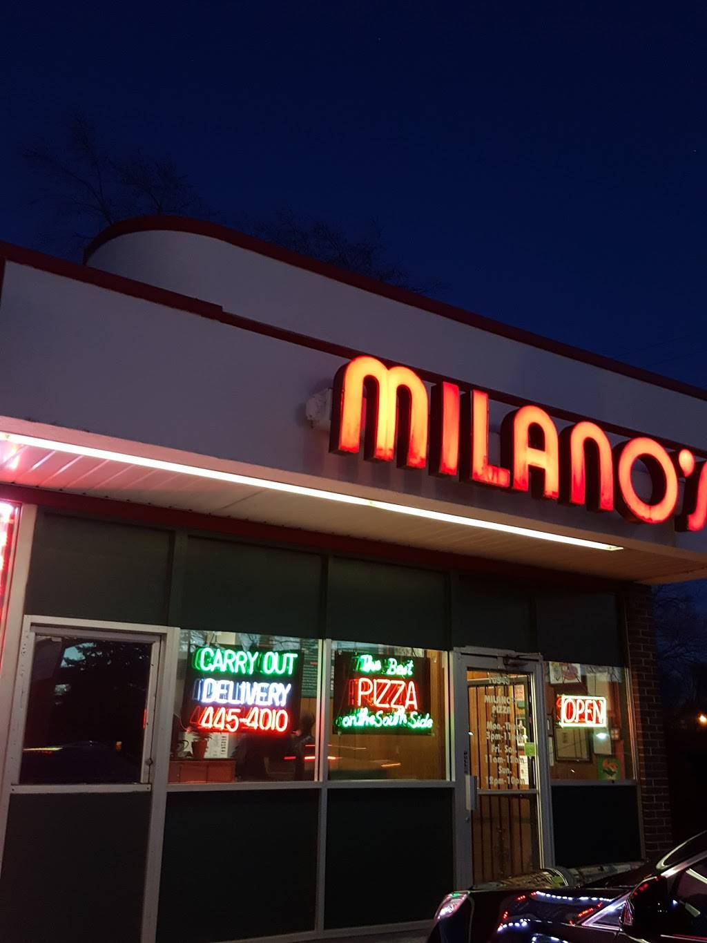 Milanos Pizza | restaurant | 10945 S Western Ave, Chicago, IL 60643, USA | 7734454010 OR +1 773-445-4010