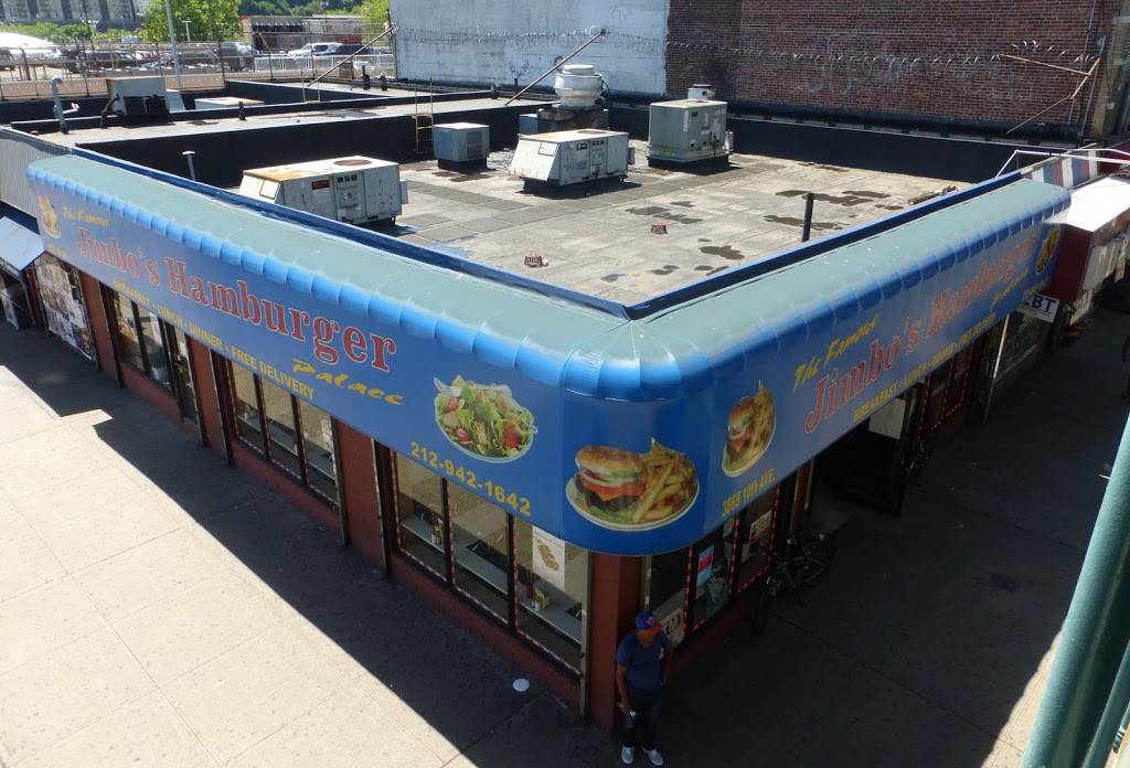 Jimbos Hamburger Palace | meal takeaway | 3869 10th Ave, New York, NY 10034, USA | 2129421642 OR +1 212-942-1642