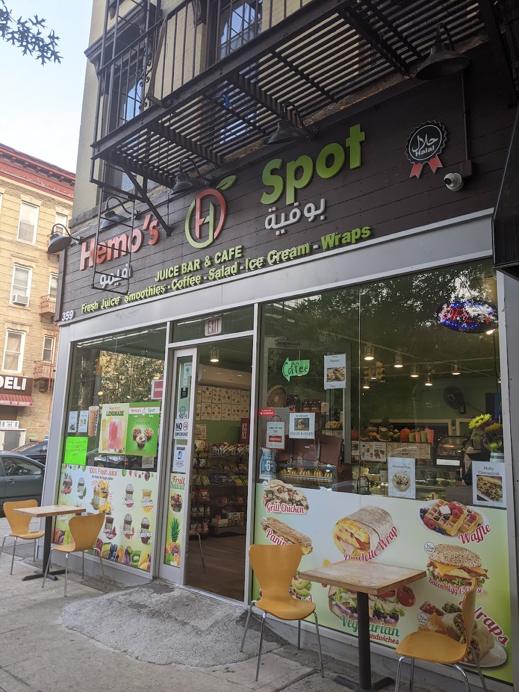 Hemo’s Spot - Juice Bar & Cafe | cafe | 359 5th Ave, Brooklyn, NY 11215, USA | 3478895005 OR +1 347-889-5005