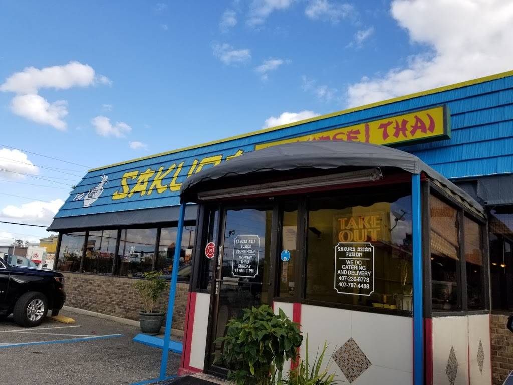 Sakura Asian Fusion | restaurant | 7618 W Irlo Bronson Memorial Hwy, Kissimmee, FL 34746, USA | 4072398778 OR +1 407-239-8778