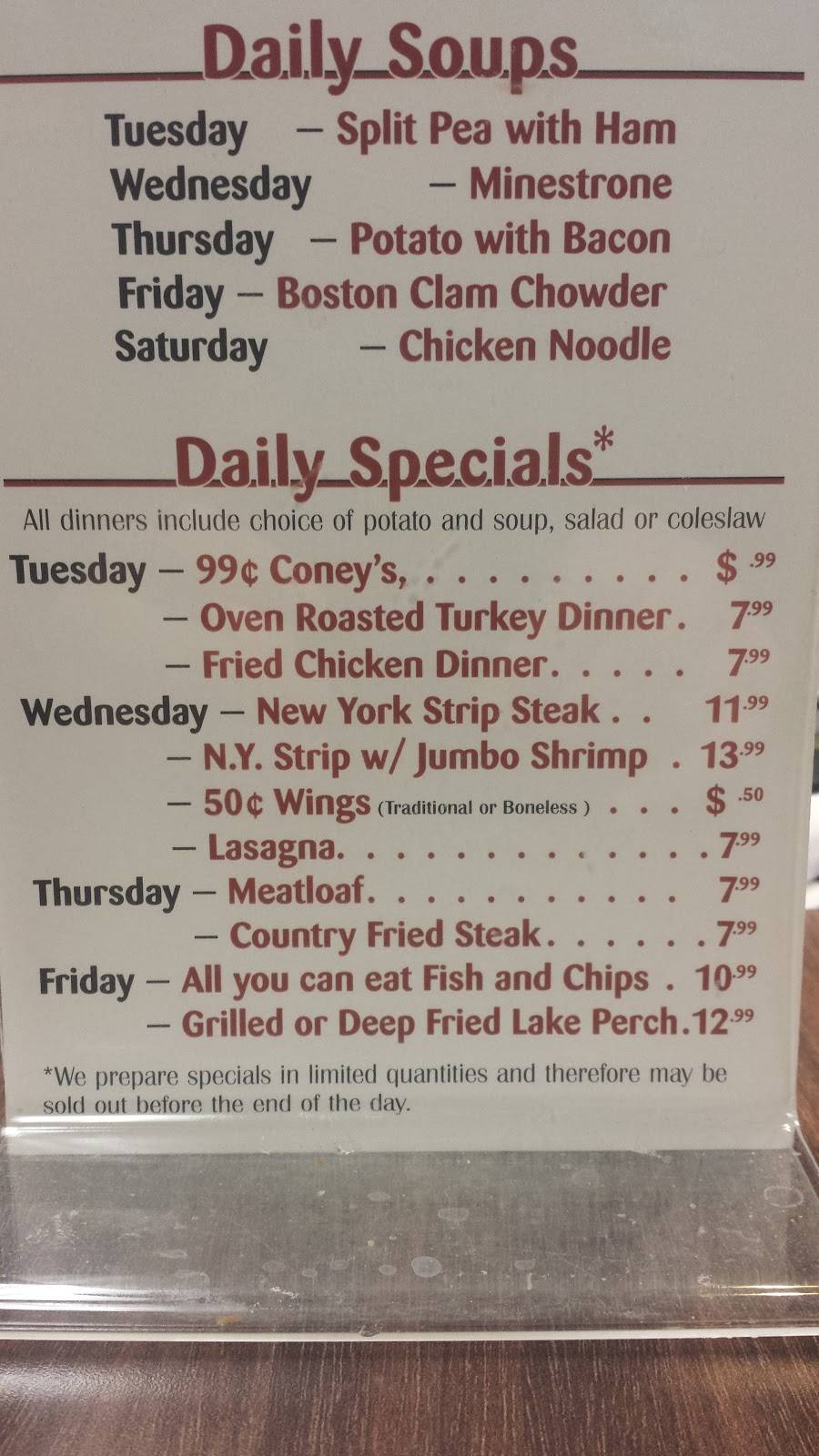 Milan Coney Island | restaurant | 1152 Dexter St, Milan, MI 48160, USA | 7344393503 OR +1 734-439-3503