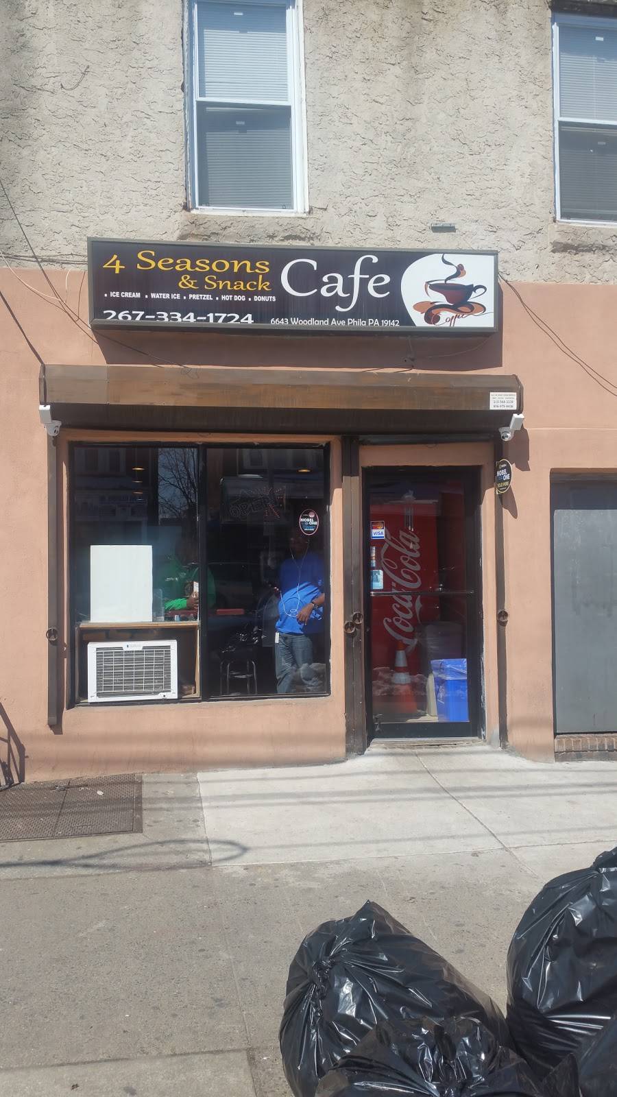 4 Seasons Cafe & Snack | restaurant | 6643 Woodland Ave, Philadelphia, PA 19142, USA | 2763341724 OR +1 276-334-1724