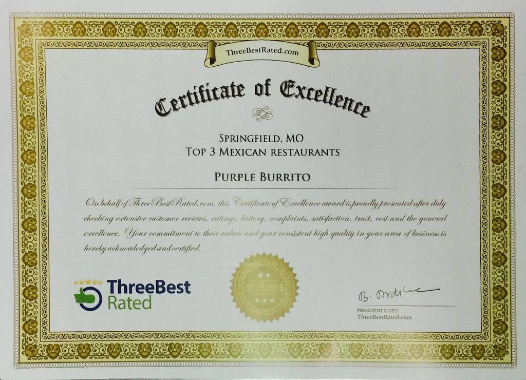 Purple Burrito #1 | restaurant | 1700 S Campbell Ave, Springfield, MO 65807, USA | 4178636688 OR +1 417-863-6688