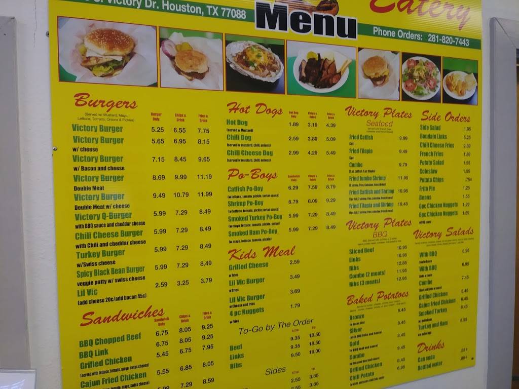 Victory Eatery | restaurant | 2213 S Victory Dr, Houston, TX 77088, USA | 2818207443 OR +1 281-820-7443