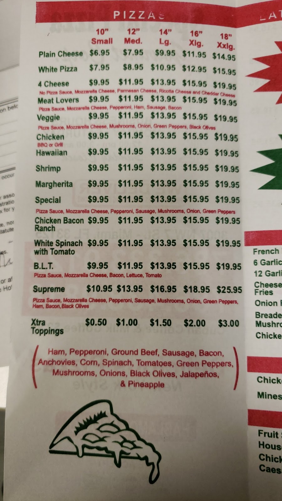 Special Pizza Gourmet | restaurant | 3007 NW 7th St, Miami, FL 33125, USA | 7863339122 OR +1 786-333-9122