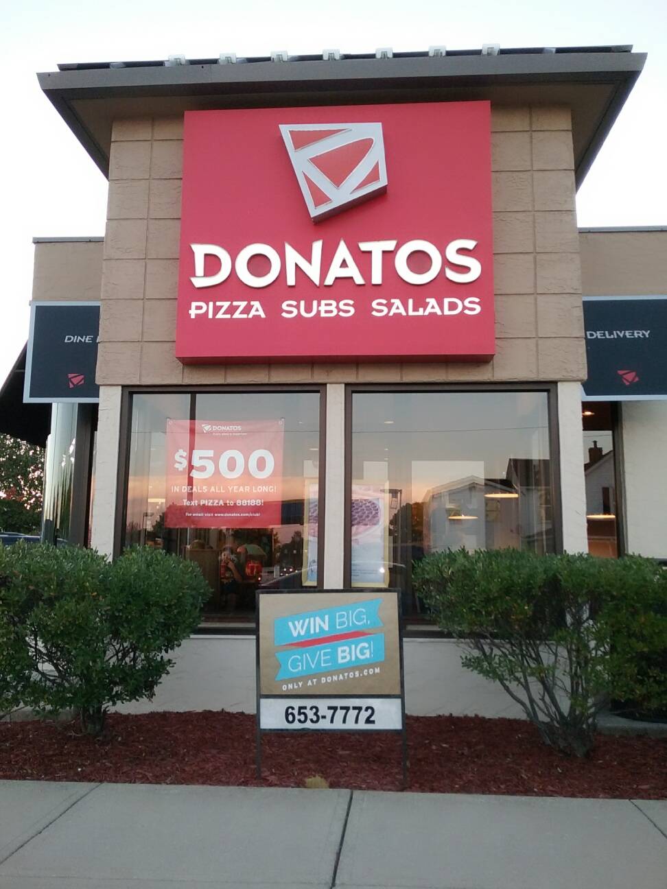 Donatos Pizza | restaurant | 765 E Main St, Lancaster, OH 43130, USA | 7406537772 OR +1 740-653-7772