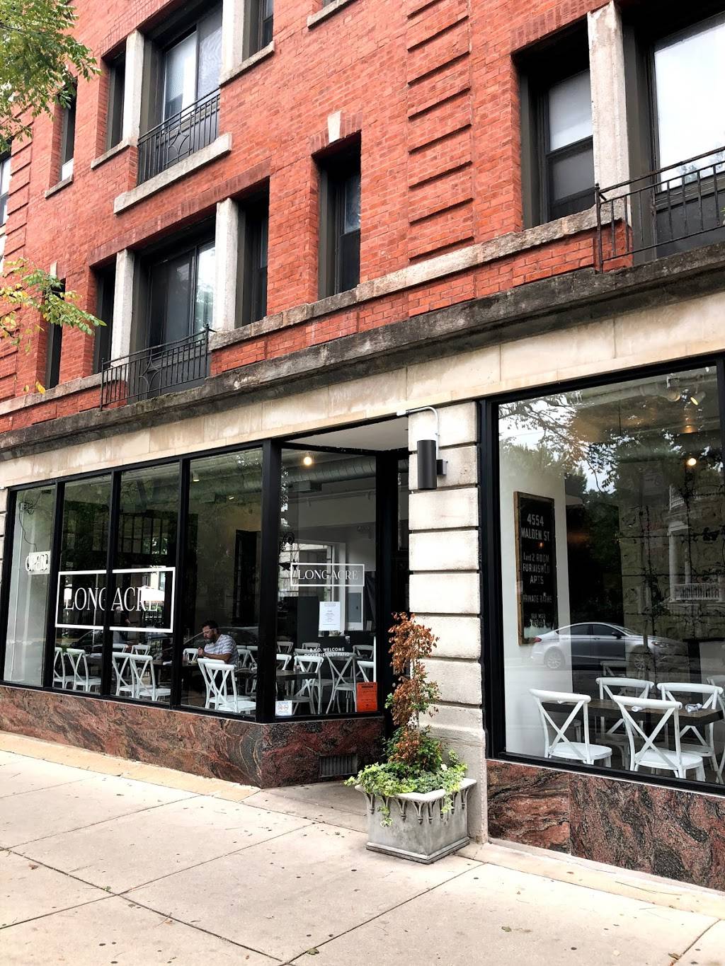 Longacre Chicago | restaurant | Pizza Box 1309 West Wilson Avenue, Dining Room & Garden 1303 West Wilson Avenue, Chicago, IL 60640, USA | 7732937413 OR +1 773-293-7413